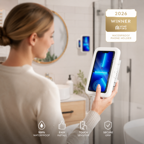 Waterproof Shower Phone Holder – Wall Mount for Bathroom | ZAMASHU
